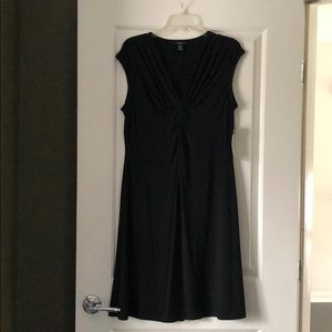 Black cocktail length dress
